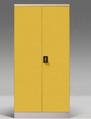 Gorąca sprzedaż wysokiej jakości 1-drzwiowe stalowe meble biurowe żółte Biurowe szafki na dokumenty