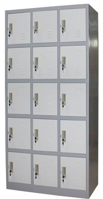 Piętnaście drzwi Metalowe szafki biurowe Metalowa podstawa H1850 X W900 X D420 Mm Rozmiar