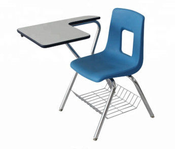 Granatowe krzesło biurowe High School Combo, krzesło antykorozyjne dla studentów