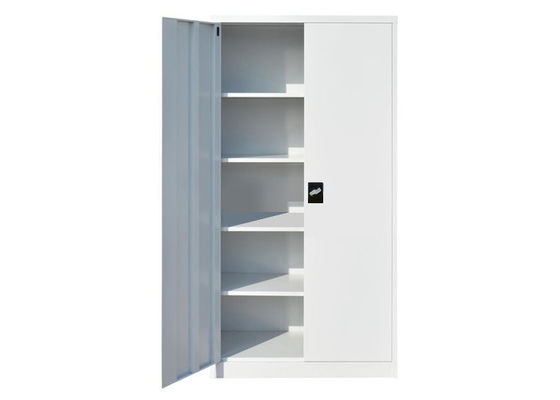 Składane szafki ze stalowymi drzwiami o pełnej wysokości Brak narzędzi do montażu w kolorze białym
