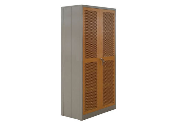 Dostosowana składana szafka na ubrania Pomarańczowe drzwi z siatki 36 &quot;W X 16&quot; D X 72 &quot;H Rozmiar