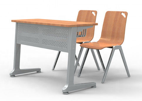 Stalowe meble do szkoły średniej Krzesło studenckie Biurko do nauki w klasie Stolik jedno- lub dwuosobowy