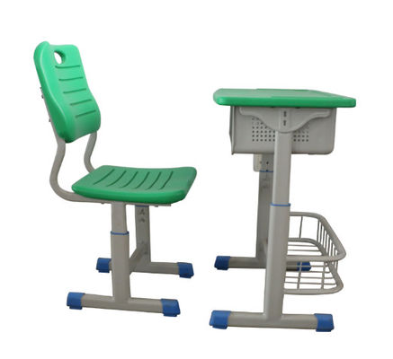 Biurko i krzesło z pojedynczym stołem Meble ze stali Meble szkolne dla studentów z tworzyw sztucznych