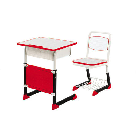 Krzesło biurowe dla dzieci w średnim wieku Stalowe meble szkolne Metalowy stół do czytania dla dzieci