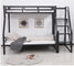 Wytrzymałe metalowe łóżka piętrowe dla dzieci, szkolne metalowe podwójne łóżko na poddaszu ze zjeżdżalnią