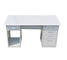 Biurko z 8 szufladami, odporne na kolizje 0,5 - 1,20 mm, wytrzymałe białe biurko komputerowe