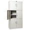 Ukryte zawiasy Szafka z 6 drzwiami Metalowa szafka biurowa o pełnej wysokości z wpuszczanym uchwytem ze stopu aluminium