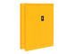Szybka konfiguracja Metalowa zamykana szafka, ognioodporna krótka żółta metalowa szafka