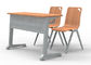 Stalowe meble do szkoły średniej Krzesło studenckie Biurko do nauki w klasie Stolik jedno- lub dwuosobowy