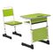 Metalowe dziecięce biurko i krzesło w kolorze Pantone z podwójnym stołem szkolnym