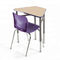 Biurko szkolne z pojedynczym siedziskiem H750mm Meble szkolne ze stali wysokiej jakości