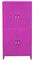 Fioletowa 4-drzwiowa metalowa narożna szafka ścienna 1,2 mm