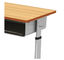 Stalowy stół do nauki i krzesło dla studentów Metalowe krzesło w klasie z biurkowymi meblami szkolnymi
