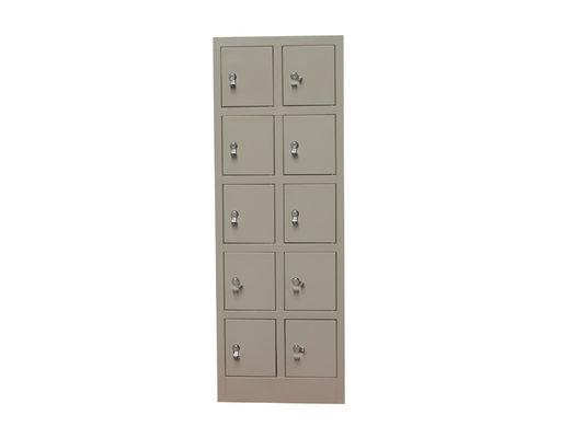 Metalowe szafki biurowe z elektrostatycznym natryskiem Z zamkiem Dziesięć drzwi Stabilna wydajność