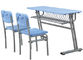Krzesło szkolne z podwójnym siedziskiem i biurkiem